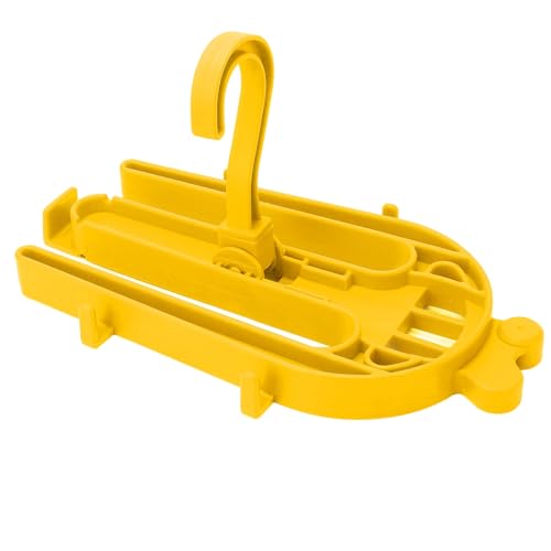 Surfing Suit Rack, ABS Fast Dry Space Saving Foldable Wetsuit Hanger Heavy Duty for Indoor (Yellow)