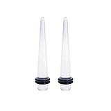 TheMaddHatter Clear Tapers/Stretchers/Expanders Acrylic Material (1 Pair)