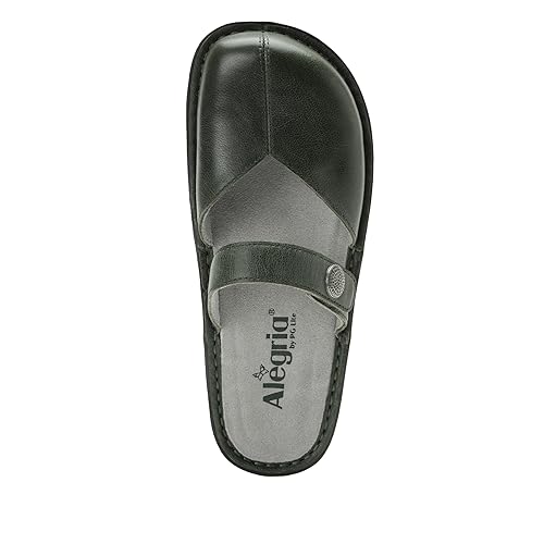 Image of Alegria Women Kamila - Timeless Comfort, Arch Support and Style for Everyday Elegance - Nursing and Healthcare Professionals Slip-Resistant Mules - Open Back Leather Comfort Walking Clog Shoes