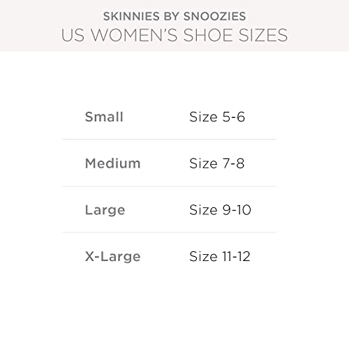 Image of Snoozies Skinnies Packable and Foldable Travel Slippers for Women with Zipper Pouch, Soft Sherpa-Lined Slipper Socks Non-Skid