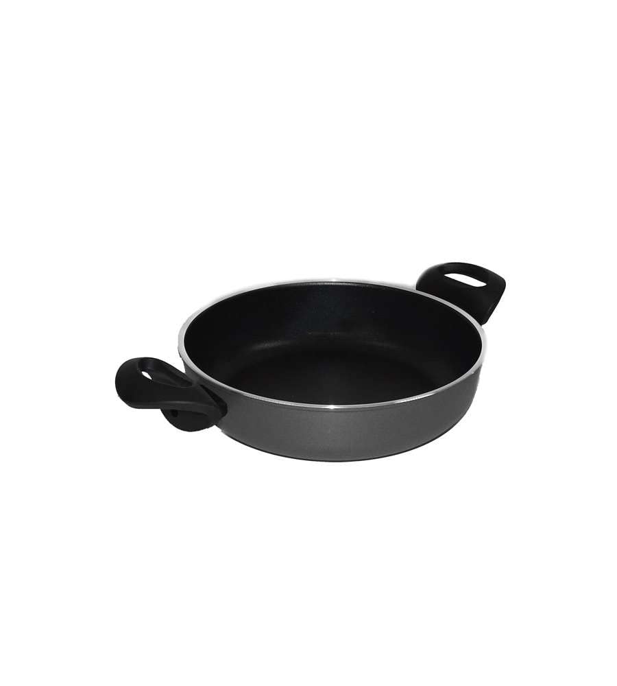 Ballarini 508992 130 Tegame 2 Manici, Antiaderente, Fondo ad Induzione, cm 24, Alluminio