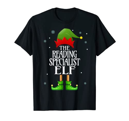 Reading Specialist Elf Xmas Funny Family Assortiment de Noël T-Shirt