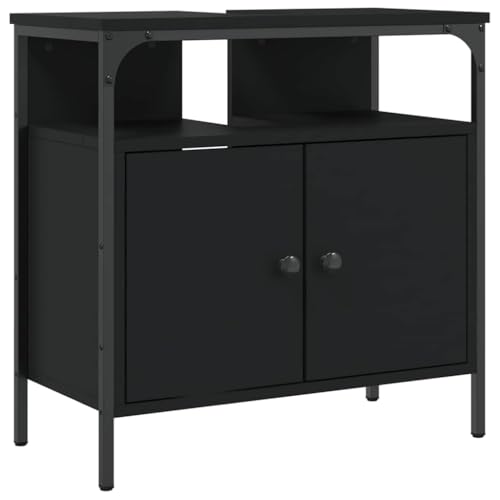 vidaXL Waschbeckenunterschrank, Waschbeckenschrank mit viel Stauraum,...