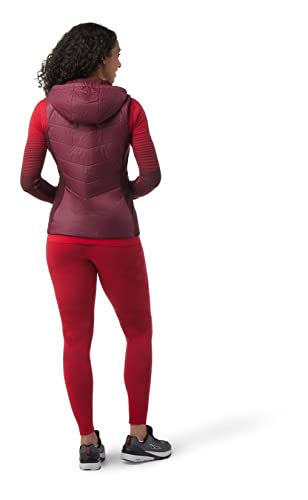 Smartwool Smartloft Hoodie Vest - Women's Black Cherry Small #TOP2