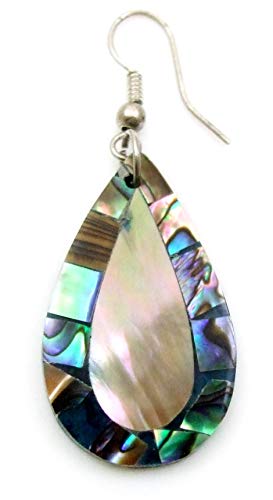 Natural Abalone Shell Mother Of Pearl Dangle Drop Hook Earrings Jewelry Ba246 #TOP1