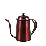 Pote de caf&eacute; de acero inoxidable 650 ml de boca de cuello de cisnizo de cuello de copa de...