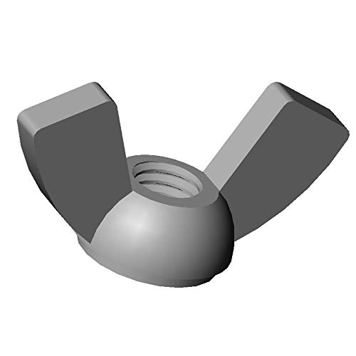 ajile - 20 pièces - Écrou papillon à oreilles nylon diam. M6 plastique polyamide PA6.6 isolant - Écrou à ailettes