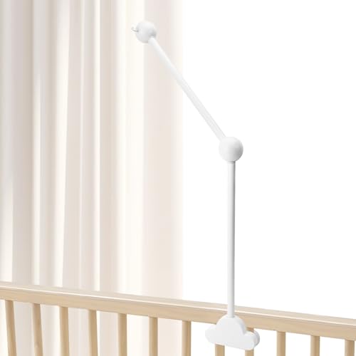 TOSUTO Mobile Halterung Holz für Babybett, Home Mobile Holz, abnehmbarer Baby-Mobile-Aufhänger, für Aufhängung Windspiele Bettglocke, Baby Bett Spielzeuge