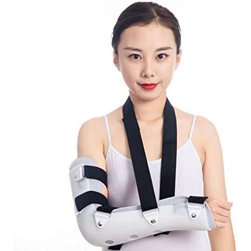 Cabestrillo para Brazo, Soporte Acolchado para Codo y Hombro, inmovilizador de Hombro con reposabrazos médico Transpirable para Brazo, Codo y Hombro Rotos, Cabestrillo Ajustable para Izquierda o