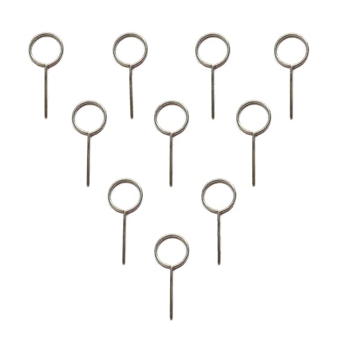 Image of SIM Card Ejector PIN for All Smartphones Silver Color (Pack of 10)
