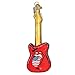 Old World Christmas The Rolling Stones Guitar Glass Blown Ornament for Christmas Tree, Handcrafted Holiday Decoration, Music Collection