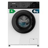 Cecotec Lavatrice a Carica Frontale 6Kg Bolero DressCode 620 Inverter. 1000RPM, 16 Programmi, SteamMax, Motore Inverter Plus, Spa Care, Drum Clean, Avvio Ritardato, KidLock, Ciclo Rapido 15 min