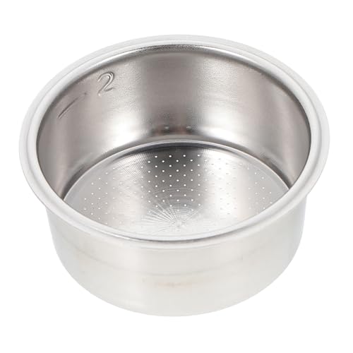 GLEAVI ステンレス製エスプレッソフィルター 多孔質コーヒーメーカーアクセサリー 人用コーヒーマシン用耐久性フィルターバスケット 滑ら