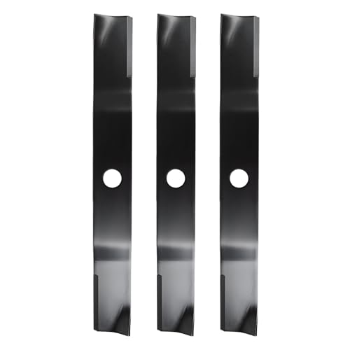 Jowlawn K5645-34340 Mower Blades Compatible with Ku-bota 60 Deck Lawn Mower Replaces K5645-34330 K5647-34340 K5645-97520 K5651-34340 5651-34330 70000-00602 70000-25001 76539-34330 3 Pack