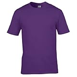 shirt lila transparent Material 100%Baumwolle. Gildan Premium T-Shirt für Männer (L) (Lila) L,Lila