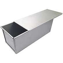 Pullman Loaf Pan with Lid Aluminumed Steel Pullman Loaf Pan Commercial Grade Non Stick Bread Pan with Lid 13x4.3x4.8in