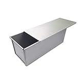 TA BEST Pullman Loaf Pan with Lid Aluminumed Steel Pullman Loaf Pan Commercial Grade Non Stick Bread Pan with Lid (13x4.3x4.8in)