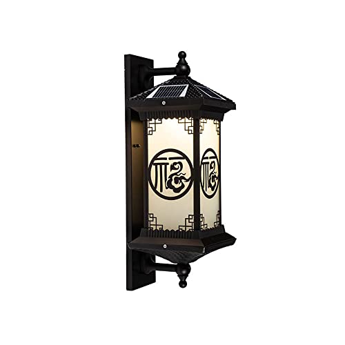 Lampe murale solaire étanche IP65 luminaire extérieur E27 sécurité porche