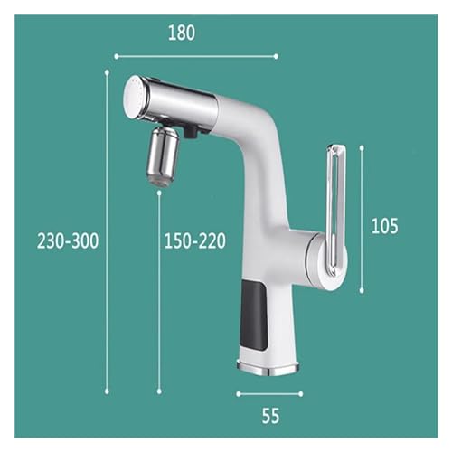 Grifo de lavabo multifuncional para un lavado de cara y cabello cómodo en el baño 6