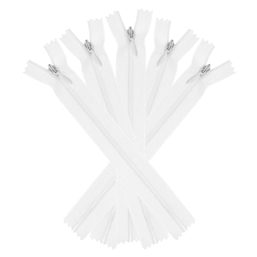 Uxcell A24040600UX0001 Invisible Zippers, 5Pcs 6Inch Nylon Hidden Sewing Zippers cover