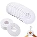 FDDE 25 Piezas Separador De Tallas De Ropa, Separador de Ropa Redond, Separadores Tamaño de Ropa, Separadores de Talla Colgadores, para Armarios, Perchas de Venta Minorista (Blanco)