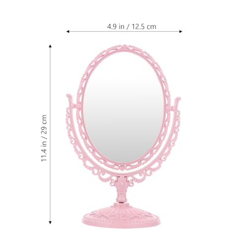 Espejo de Maquillaje Vintage con Base 360º Rosa miniatura 4