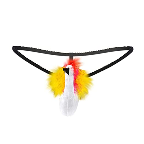 Honiser Men s Fashion Cartoon Sexy Sretch G-String T-Back Micro Thong Briefs Underwear, Womens Sexy Lingerie Sexy Costume Lingerie for Women Plus Size Sexy Maid Lingerie for Women (One Size, White)