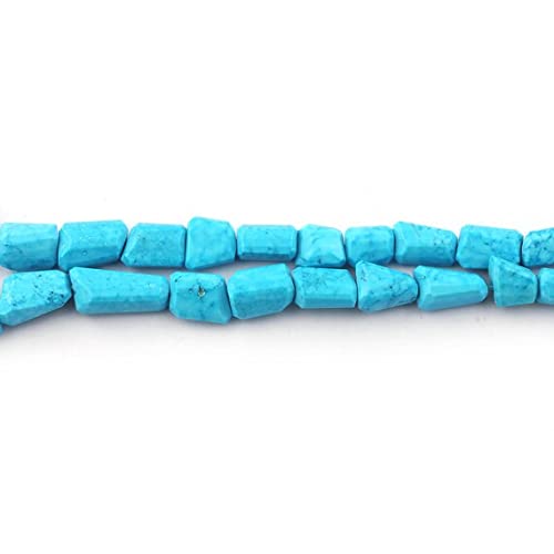 Turquoise naturelle en perles briolettes facettées LKBEADS pour création de bijoux DIY