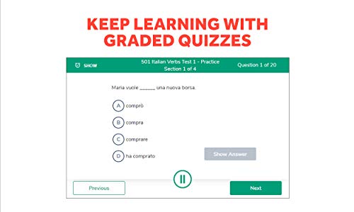 501 Italian Verbs, Fifth Edition (Barron's 501 Verbs) - Image 4