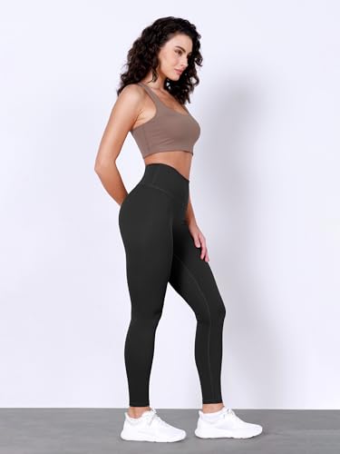 ODODOS Body-Hugging Workout Leggings with Back Pocket for Women, 25" /28" High Waist Yoga Pants4