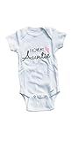 Baby Tee Time Girls' I Love My Auntie One Piece 0-3 Months White