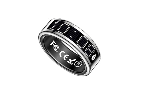 Image of Smart Ring Pro, Radiant Silver, 8-18.2mm | India's First Call Alert Ring, Prayer Mode, Heart Rate Monitor, Auto Workout Tracking