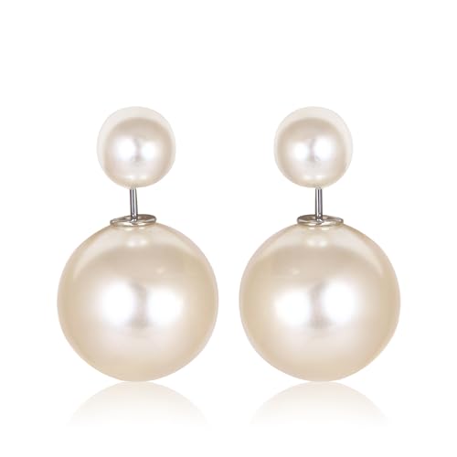 Vighnaharta Beautiful Silver Plated Pearl Stud Earring for Women ...