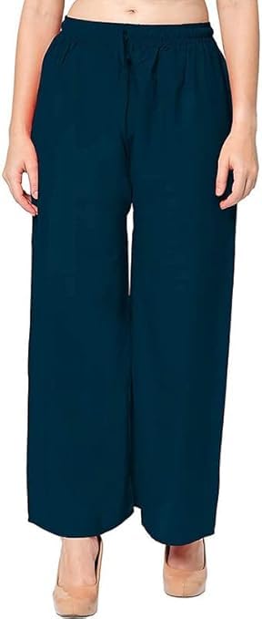 Big & Small Palazzo Plus Size Rayon Solid Relaxed Loose Fit Palazzo for Women's and Girls (Available Size S,M,L,XL,2XL,3XL,4XL,5XL,6XL,-image-33