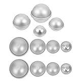 OSALADI 8 Sets Badekugelformen Seifenkugel Herstellungsform Badekugel DIY Form Bastelform Aluminium...
