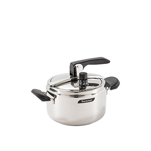 Barazzoni Rapida Pentola a Pressione, Acciaio Inossidabile, Argento, 3,5 Lt
