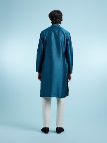 Image of DIWAS BY MANYAVAR Men's Art Silk Self Design Kurta (1pc)