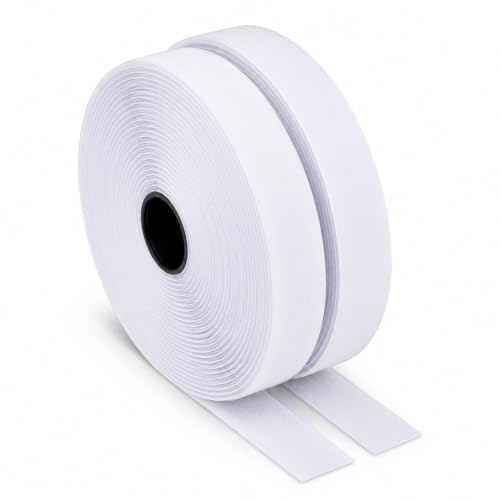 LLPT Hook and Loop Tape 3/4 Inch x 23 Feet Each Roll, White