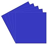ORACAL 5 Brilliant Blue 651 Vinyl Sheets, 12x12 Permanent Adhesive Backed Vinyl Sheets, Craft Vinyl