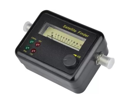 ERH India 1 Pc Satellite Signal Receiver Finder Digital Tester DB Meter for Signal Strength Antenna DTH Cable Dish LNB Direct TV Dish Non-Magnetic Electronic Level