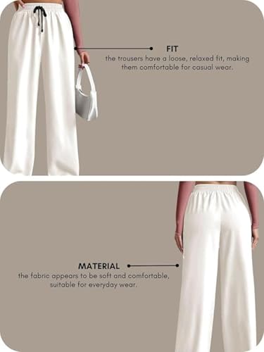 Image of Leriya Fashion High Waist Trousers for Women - Flared Korean Style Formal Pants | Elegant Workwear for Office, College & Events (Available in Plus Size