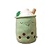 Boba Plushie, Cuscino Imbottito Boba Crema alla Fragola, Giocattoli di Peluche Boba Cute Milk Tea Cup Bubble Tea Cuscino in Peluche per Bambini Adulti Regalo per la casa