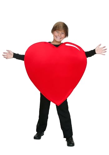Disfraz infantil tunic corazón rojo tamaño standard