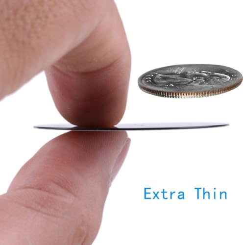 Smartphones Metal Plate 4 Pack for Phone Car Mount Holder Cradle with 3M Adhesive (Compatible with Magnetic Mounts) - 2 Rectangle and 2 Round, Black