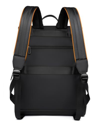 Men's Modern Professional Laptop Backpack, Black - Image 6