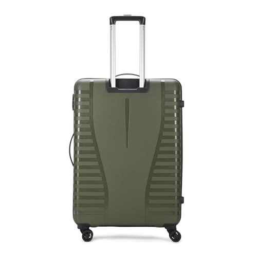 Aristocrat Large Polypropylene Airpro Spinner Check-in 75 Cm() 8 Wheels Trolley Bags for Travel Hard Case Luggage, Lightweight with Combination Lock & Robust Trolley with 3 Years Warranty (Green)