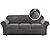 H.VERSAILTEX Modern Velvet Plush 4 Piece High Stretch Sofa Slipcover Strap Sofa Cover Furniture Protector Form Fit Luxury Thick Velvet Sofa Cover for 3 Cushion Couch, Machine Washable(Sofa,Gray)