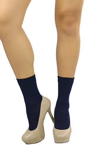 Image of ToBeInStyle Womens Pack of 6 Trouser Solid Print Anklet Socks