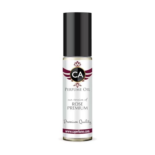 CA Perfume Originals Rose Premium Unisex Fragrance Oil Floral Scent Long Lasting Perfumes for Women &amp; Men Travel Size TSA Ready Mini Parfum Body Oil Roll-on 0.33 Fl Oz 10ml