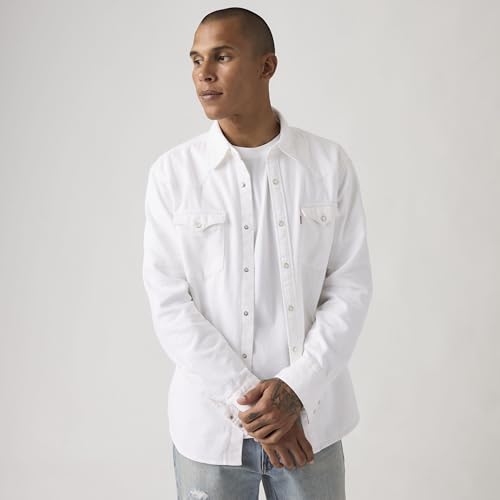 Image of Levi's Men's Solid Slim Fit Denim Shirt